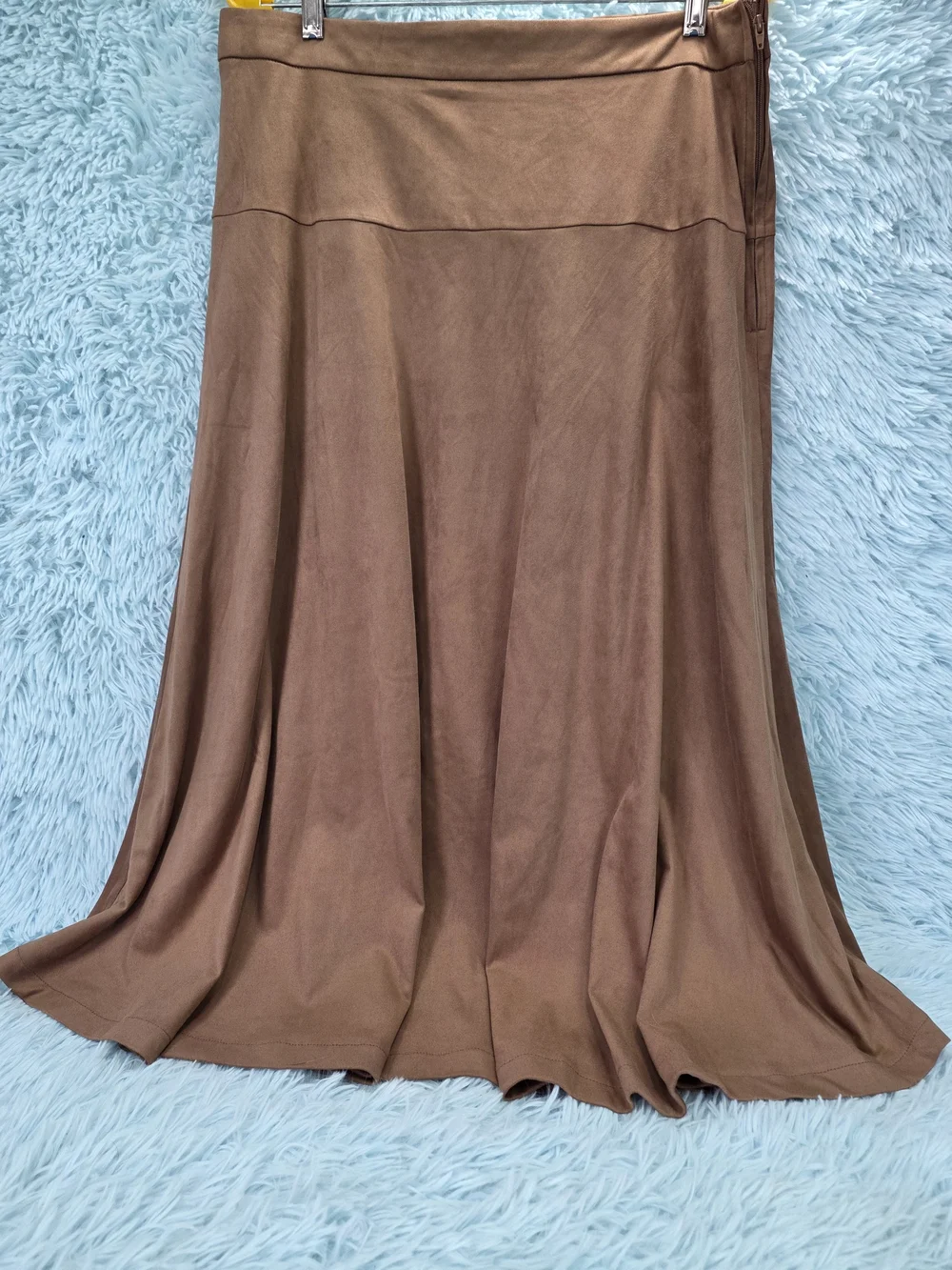 Brown Flared Maxi Skirt‎ - Women's